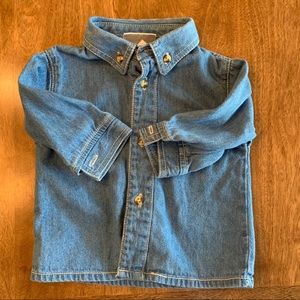 Denim shirt by BT KIDS long sleeve size 3-6mos